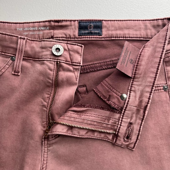 AG Adriano Goldschmied The Legging Ankle Skinny Jeans size 26R Sulfur Blackberry - Picture 6 of 7